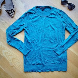 BR Sz XS Teal Italian Silk Cashmere Sweater